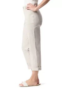 Petite Cuffed Straight Utility Pants