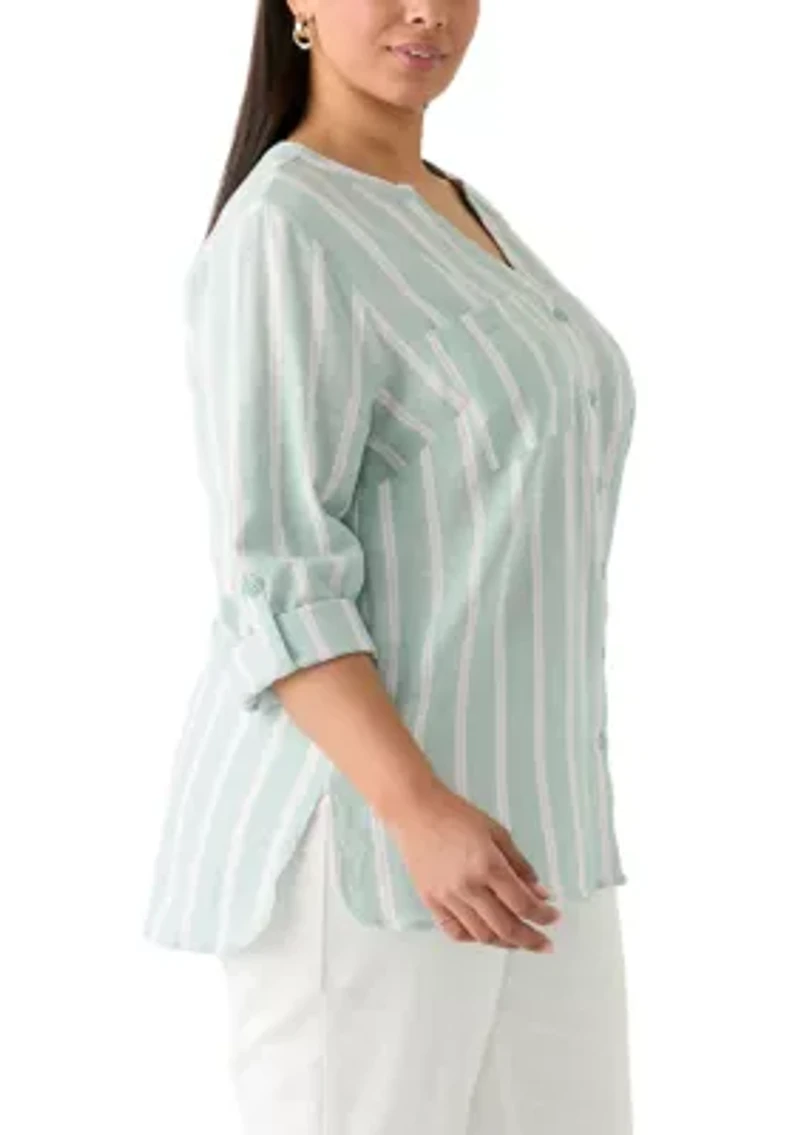 Plus Sabina Button Down Shirt