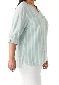 Plus Sabina Button Down Shirt