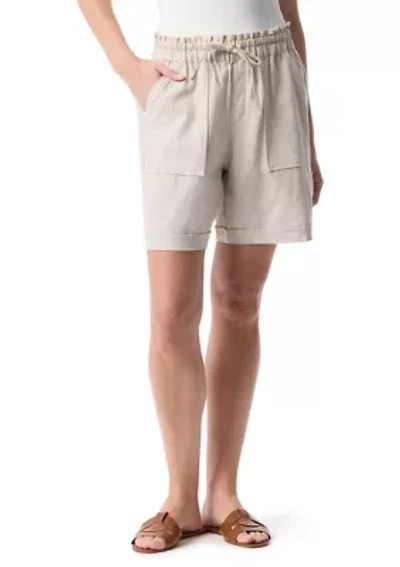 Petite Linen Shorts