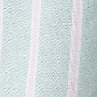 Plus Striped Linen Shorts