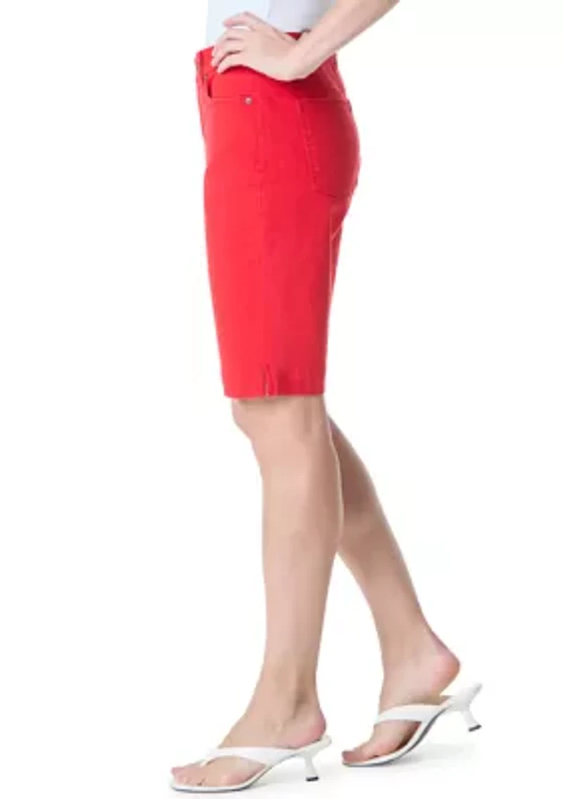 Amanda Bermuda Shorts with Slits