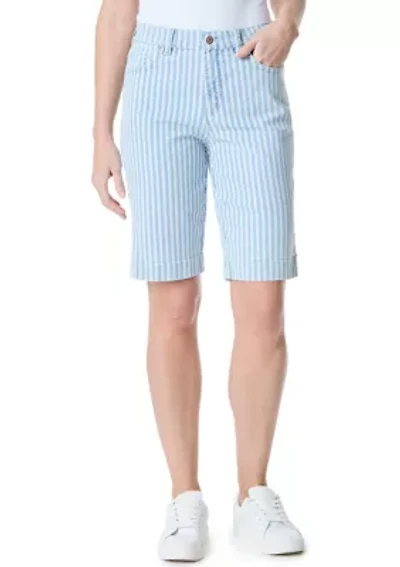 Women's Striped Bermuda Shorts