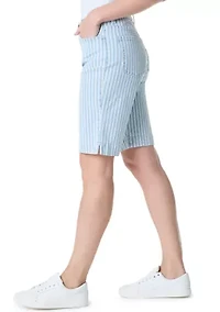 Women's Striped Bermuda Shorts