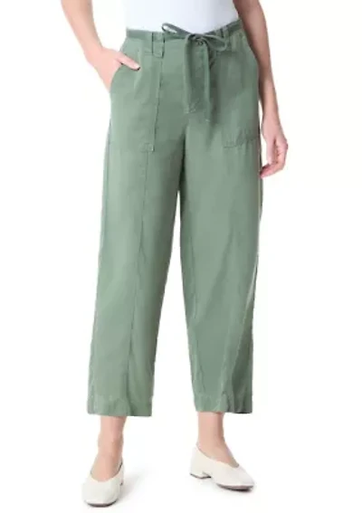 Women's Soft Fluid Straight Cropped Pants
