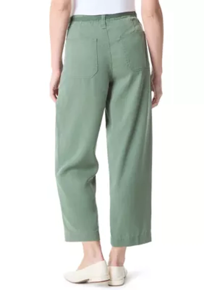 Women's Soft Fluid Straight Cropped Pants