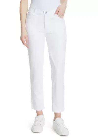 Petite 5 Pocket Knit Ankle Denim Jeans