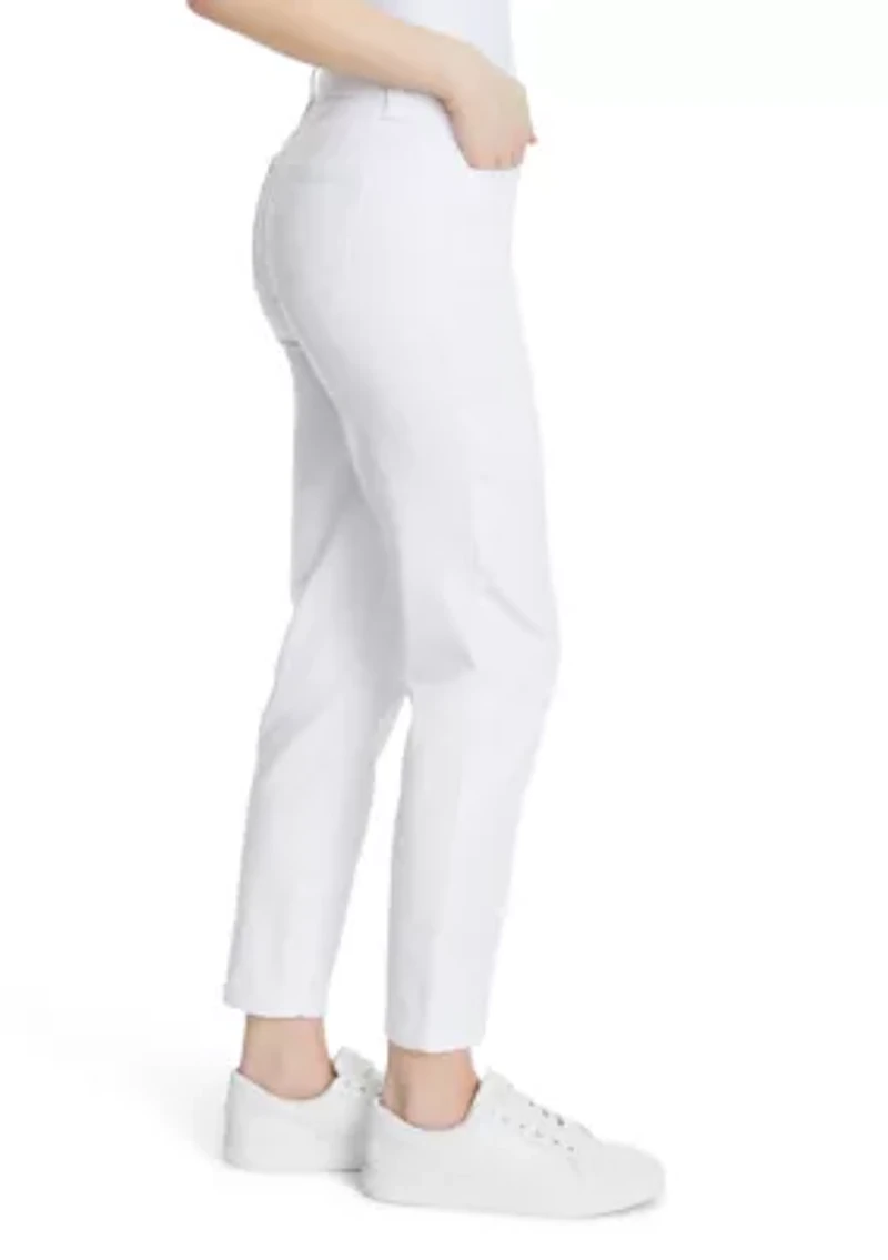 Petite 5 Pocket Knit Ankle Denim Jeans