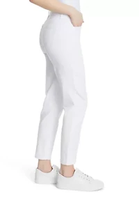 Petite 5 Pocket Knit Ankle Denim Jeans