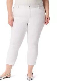 Plus Ankle Straight Knit Jeans