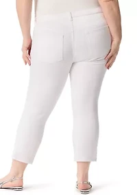 Plus Ankle Straight Knit Jeans