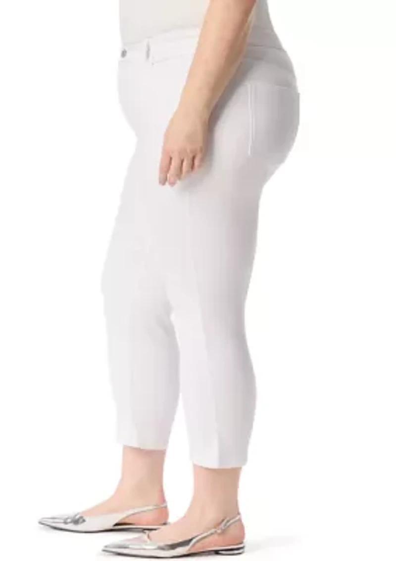 Plus Ankle Straight Knit Jeans