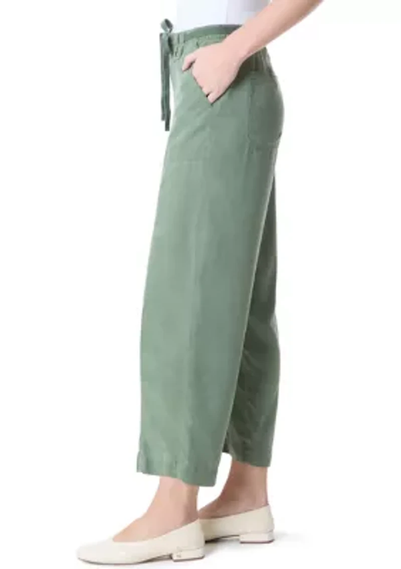 Petite Soft Fluid Straight Trousers