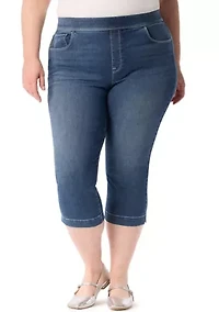 Plus High Rise Capri Pants