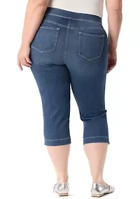 Plus High Rise Capri Pants