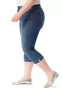Plus High Rise Capri Pants