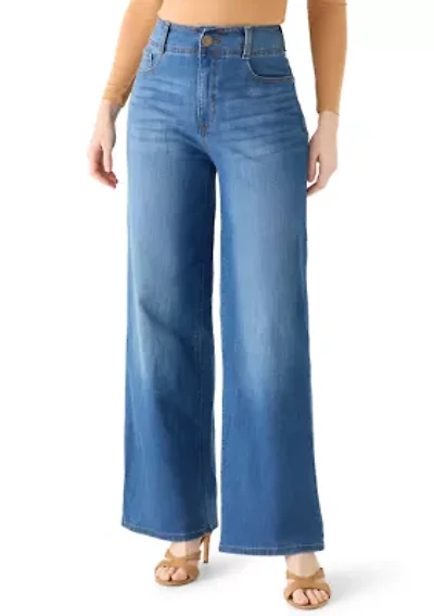 Women's Tummy Sculpt Wide Leg Jeans