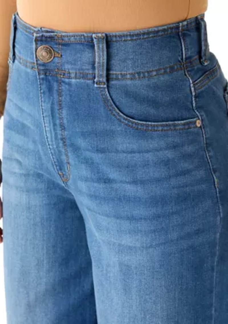 Women's Tummy Sculpt Wide Leg Jeans