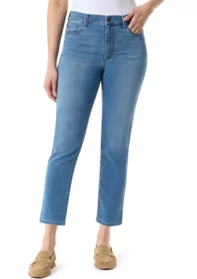Women's Cali 5 Pocket Straight Ankle Knit Jeans