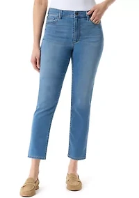 Women's Cali 5 Pocket Straight Ankle Knit Jeans