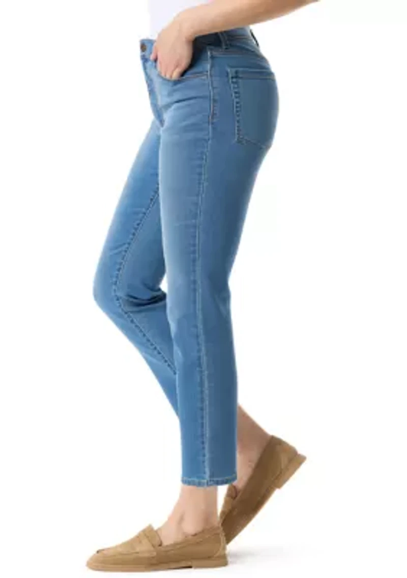 Women's Cali 5 Pocket Straight Ankle Knit Jeans