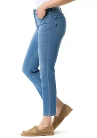 Women's Cali 5 Pocket Straight Ankle Knit Jeans