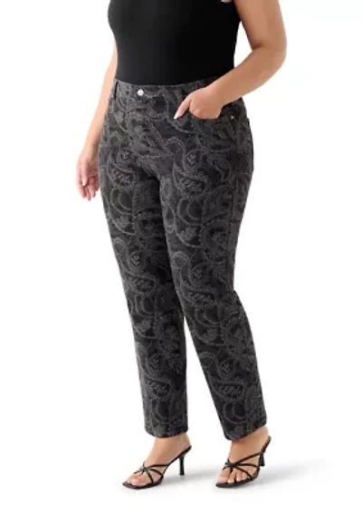 Plus Amanda Classic Print Pants