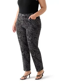 Plus Amanda Classic Print Pants