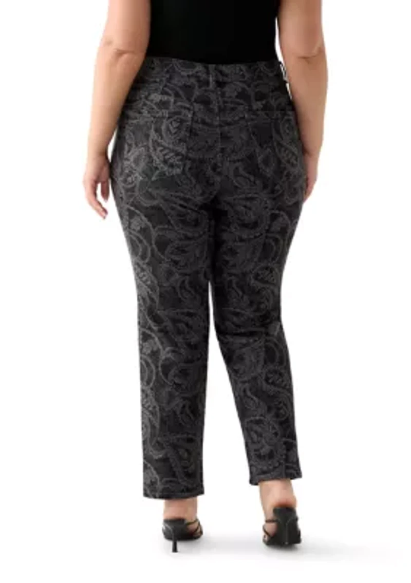 Plus Amanda Classic Print Pants
