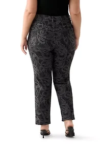Plus Amanda Classic Print Pants