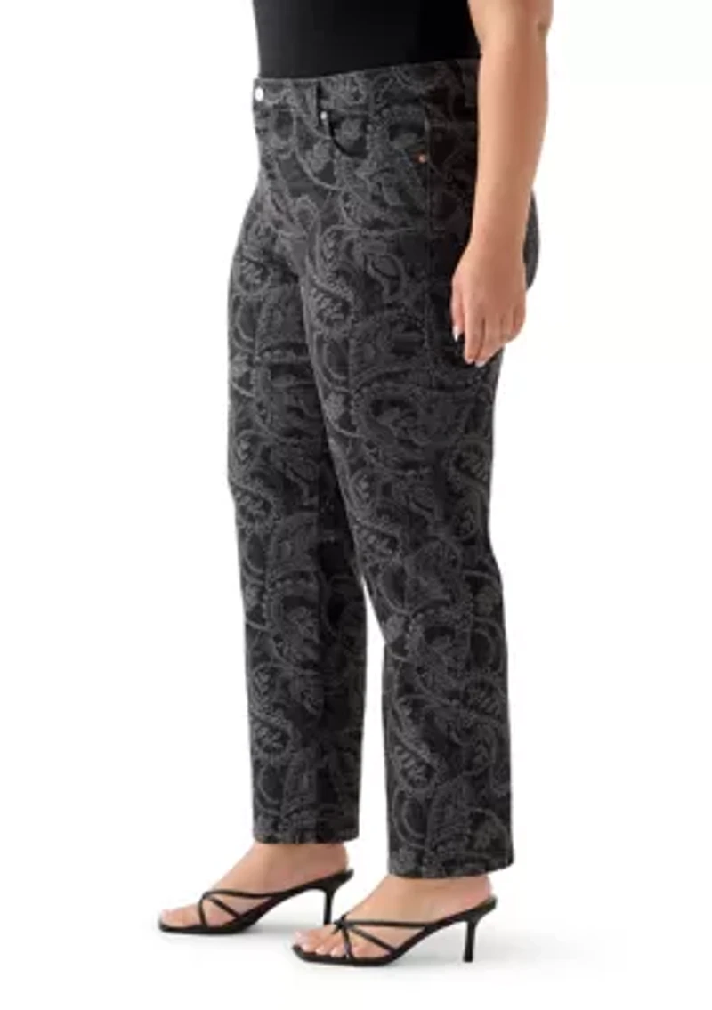 Plus Amanda Classic Print Pants