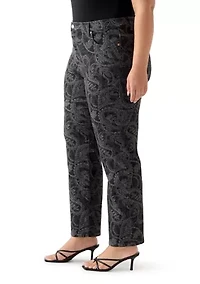 Plus Amanda Classic Print Pants