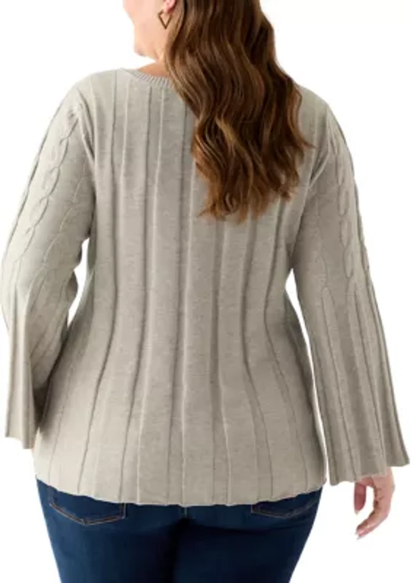Plus Maren Release Cable Sweater