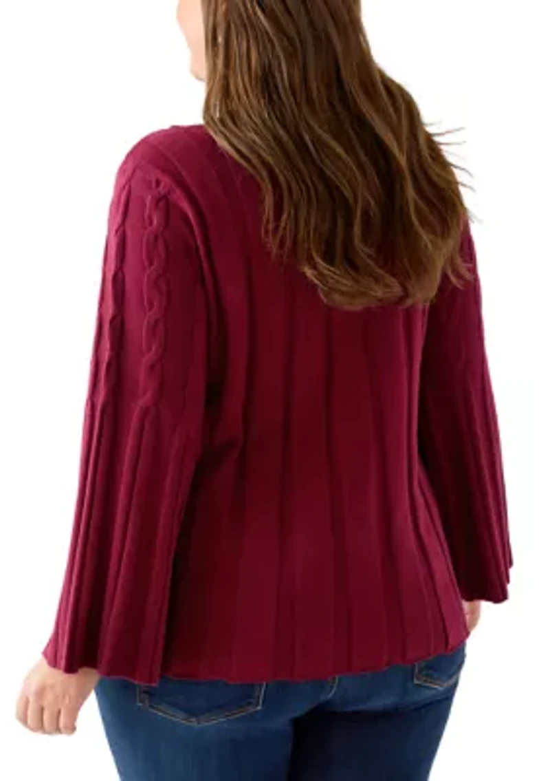Plus Maren Release Cable Sweater