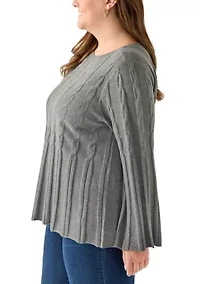 Plus Maren Release Cable Sweater