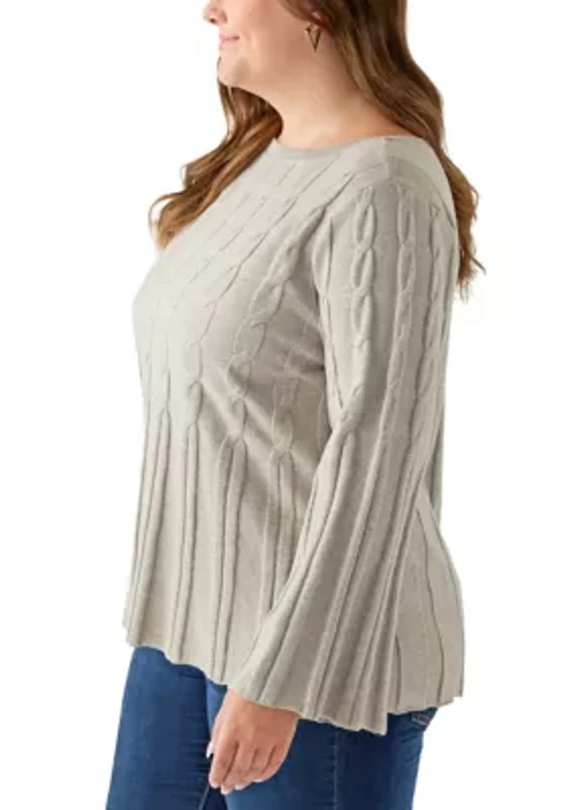 Plus Maren Release Cable Sweater