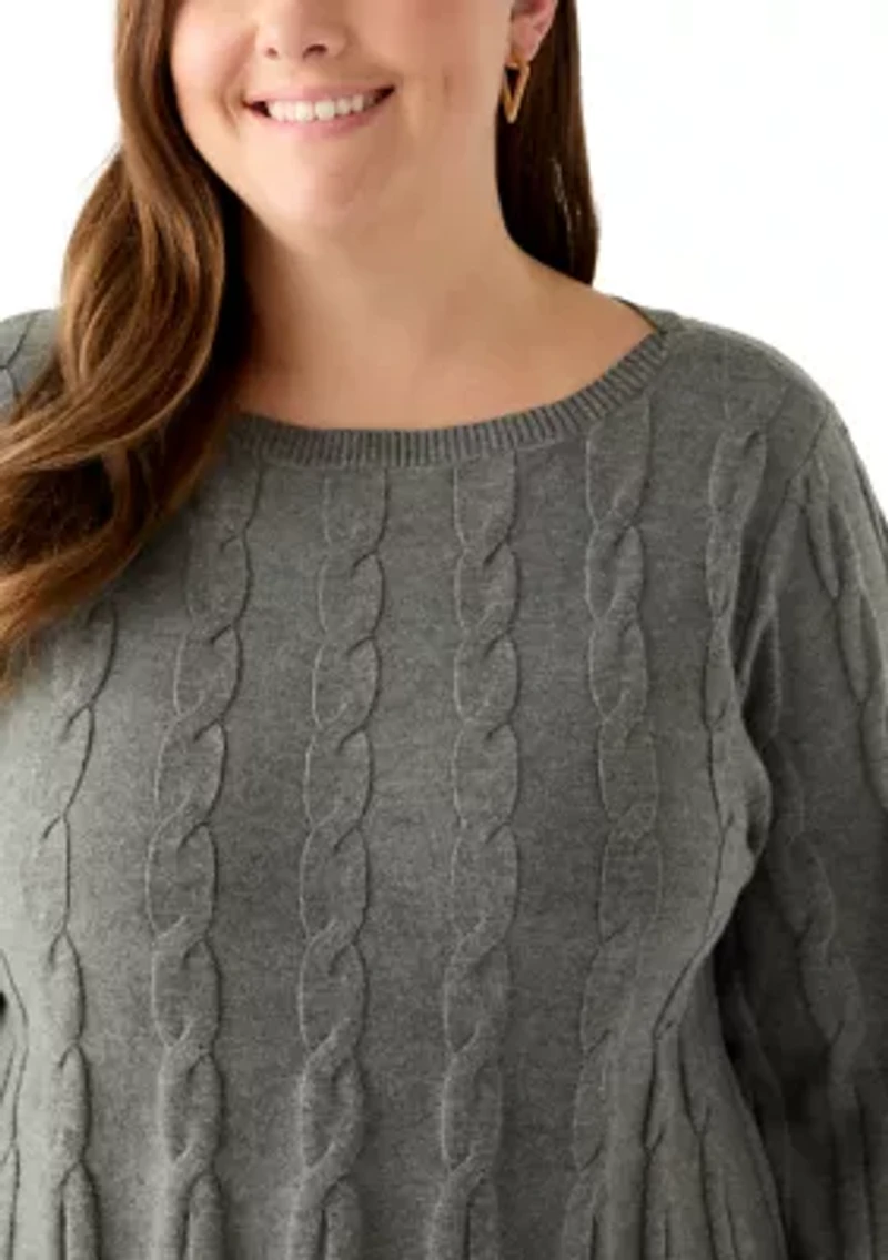 Plus Maren Release Cable Sweater