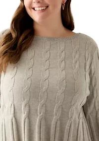 Plus Maren Release Cable Sweater