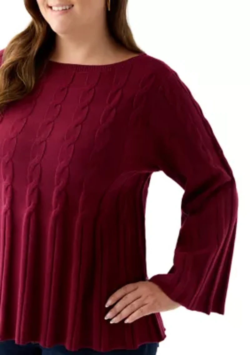 Plus Maren Release Cable Sweater