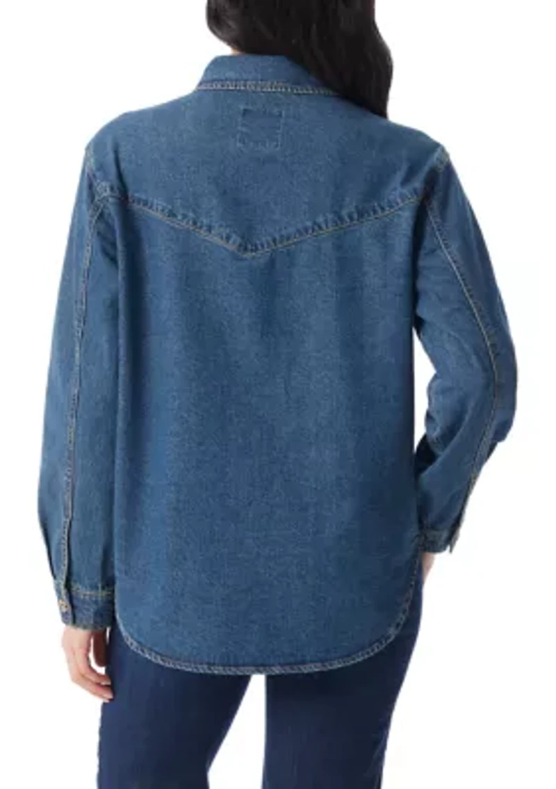 Petite Denim Shacket