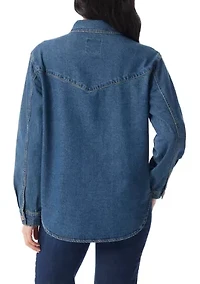 Petite Denim Shacket