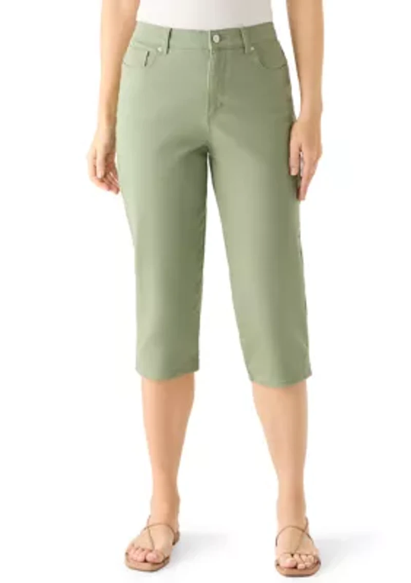 Women's Amanda Capri Pants with Hem Slits