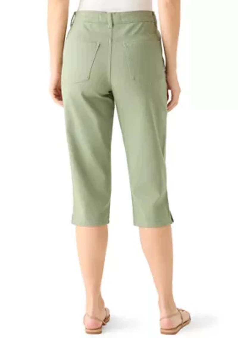Women's Amanda Capri Pants with Hem Slits
