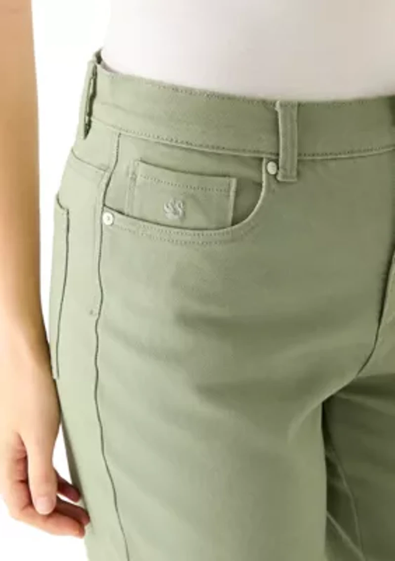 Women's Amanda Capri Pants with Hem Slits