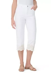 Women's Amanda Embroidered Capri Pants