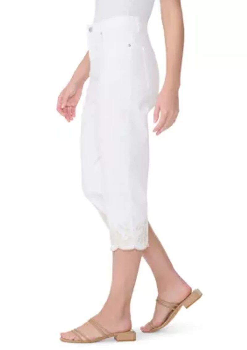 Women's Amanda Embroidered Capri Pants