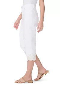 Women's Amanda Embroidered Capri Pants