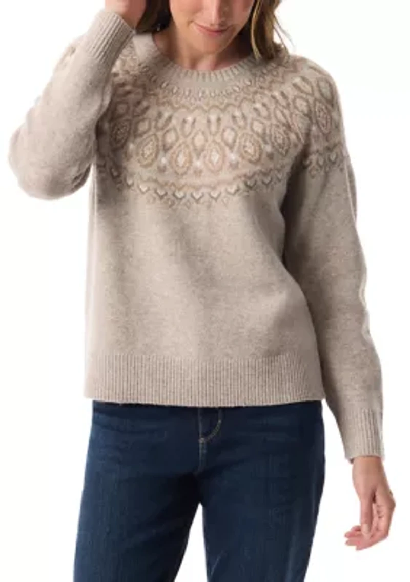 Petite Juna Fair Isle Sweater