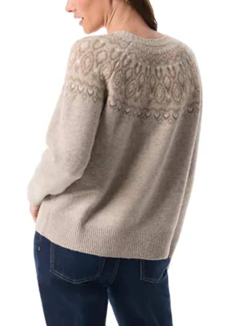 Petite Juna Fair Isle Sweater