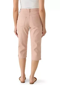 Petite Amanda Capris with Slit